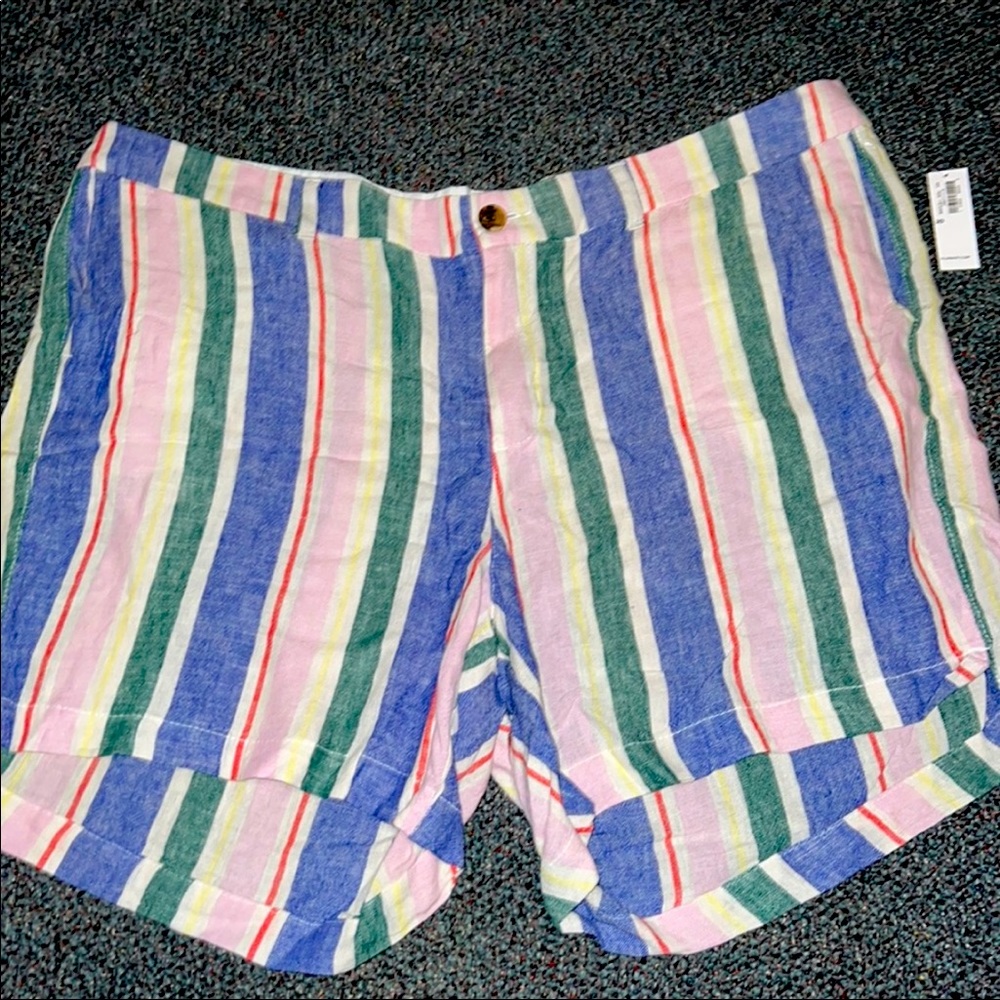 NEW With Tags 🏷 Old Navy Striped Linen Shorts